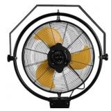 $120 20 in. Wall Fan, Yellow, 3-Speeds, Remote