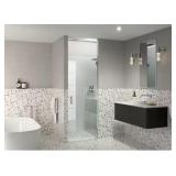 $368 25.75x78 in. Pivot Frameless Shower Door
