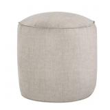 $156 Sunbrella Silver Bean Pouf 20x20x18