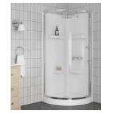 $1448 Vela 22.5x78 Frameless Shower Door Chrome