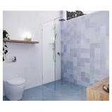 $237 Vela 22.5x78 Frameless Shower Door Chrome