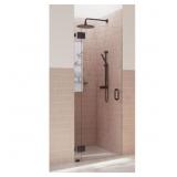 $556 Halo 32x78in. Frameless Shower Door Black