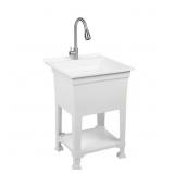 $169 24x24x35 Freestanding Laundry Sink White