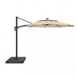 $449 11 ft. Aluminum Solar LED Offset Umbrella