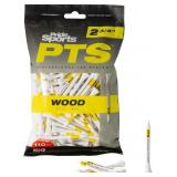 Pride Sports 2-3/4" PTS White Tees, 110 Count