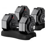 $510 ATIVAFIT Adjustable Dumbbell Set, 12-In-1