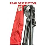 1 Lot of (2) Oversized Folding Chairs (Red/Grey)