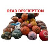 1 Lot of (31) Assorted Sports Balls