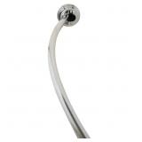 NeverRust 50-72in. Curved Shower Rod Chrome