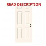 $265 30in x80in 6-Panel Primed Steel Front Door Sl