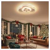 19.6" LED Flush Mount Fan w/ Remote Control