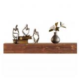 $120 48 in. Rustic Brown Floating Shelf