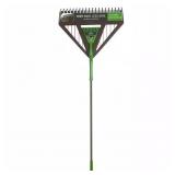 60" Steel Handle Dual Tine Poly Leaf Rake