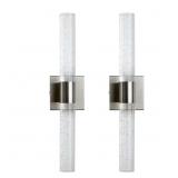 $158 4-Light Nickel Vanity Sconce, 4000K LED Set