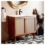 $112 36x18 in. Ceramic Vanity Top White