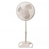 16 in. 3 Speed White Oscillating Pedestal Fan
