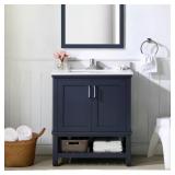$319 Tupelo 30"W Midnight Blue Bath Vanity
