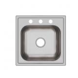 $192 Dayton 20" Drop-in Single Bowl Sink
