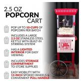 $150 Nostalgia 0.25-Cup Oil Popcorn Maker Cart