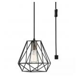 Brielle Matte Black Cage Pendant Light