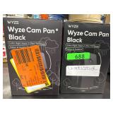 1 Lot of (2) Wyze Cam Pan V3 Black