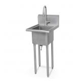 $322 18 in. W x 18 in. D Stainless Steel Sink