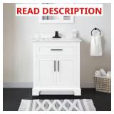 $399 Doveton 30 in. Single Sink Bath Vanity White