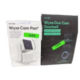 1 Lot of (2) Assorted Wyze Cams