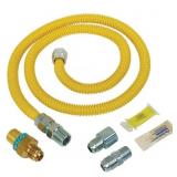 1 lot (2) BrassCraft Safety+PLUS2 Gas Dryer Kit w/