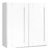$209 Hampton Bay 30x12x30 Wall Cabinet, White