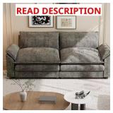 $361 84 in. Chenille Paris Gray Loveseat **BOX 1 &