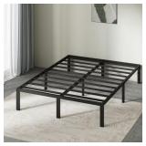 $106 14 in. Black Metal Queen Bed Frame