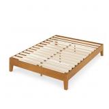 $169 Brown Wood Frame 12 in. Full Platform Bed