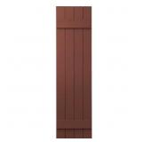 Polypropylene 4-Board Shutters, Red