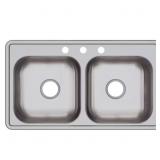 $119 Elkay Dayton 33" Drop-in Double Bowl Sink