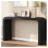 $211 55.1 in. Black Rectangle Wood Console Table $211 55.1 in. Black Rectangle Wood Console Table