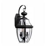 $182 Lancaster 2-Light Black 20.5 in. Wall Lantern $182 Lancaster 2-Light Black 20.5 in. Wall Lantern