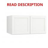 $194 Courtland Polar White Wall Cabinet 36x18x24 $194 Courtland Polar White Wall Cabinet 36x18x24