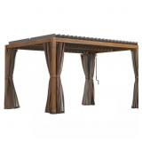 $2222 13x10ft Wood Pergola w/ Shade & Aluminum Top $2222 13x10ft Wood Pergola w/ Shade & Aluminum Top