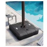 $138 260 lbs. HDPE Umbrella Base w/Wheels, Black $138 260 lbs. HDPE Umbrella Base w/Wheels, Black