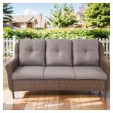 $299 Chryswirl Wicker 3-Seat Sectional Sofa $299 Chryswirl Wicker 3-Seat Sectional Sofa