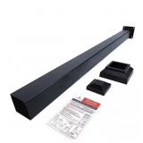 3 in. x 3 in. x 42 in. Black Powder Coated Aluminu 3 in. x 3 in. x 42 in. Black Powder Coated Aluminu