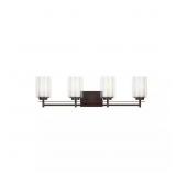 $135 Elmwood Park 4-Light Bronze Vanity Light $135 Elmwood Park 4-Light Bronze Vanity Light