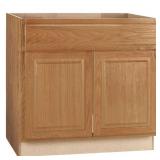 $229 Hampton 36x24x34.5 Sink Base Cabinet, Oak $229 Hampton 36x24x34.5 Sink Base Cabinet, Oak