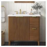 $1100 36 in. Walnut Vanity with Stone Top $1100 36 in. Walnut Vanity with Stone Top