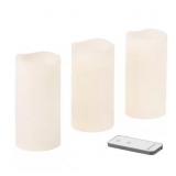 Set of 3-Resin Outdoor Candles Set of 3-Resin Outdoor Candles
