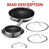 $546 HexClad Hybrid Nonstick 7-Piece Pan Set, 8... $546 HexClad Hybrid Nonstick 7-Piece Pan Set, 8...