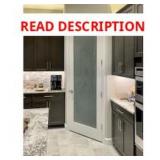 $551 30 x80  Frosted Glass MDF Interior Door LH