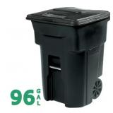 $124 Toter 96 Gal Black Rolling Outdoor Trash Can