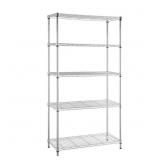 $109 5-Tier Steel Wire Shelving Unit (48x72x18)